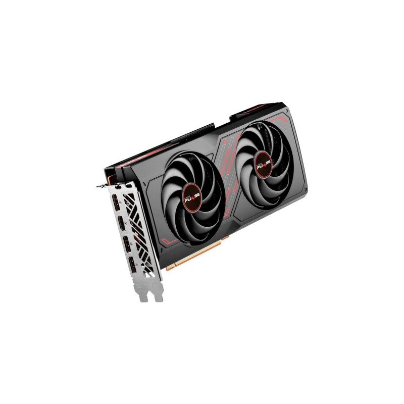 SAPPHIRE Radeon RX 7600 PULSE GAMING OC, Grafikkarte(RDNA 3, GDDR6, 3x DisplayPort, 1x HDMI 2.1)