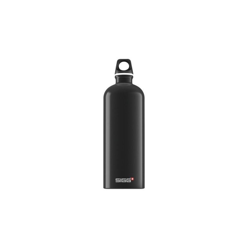SIGG Alu Traveller 1 Liter, Trinkflasche(schwarz)
