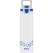SIGG Trinkflasche Total Clear One MyPlanet "Blue" 0,75L(transparent/dunkelblau, Ein-Hand-Verschluss ONE)