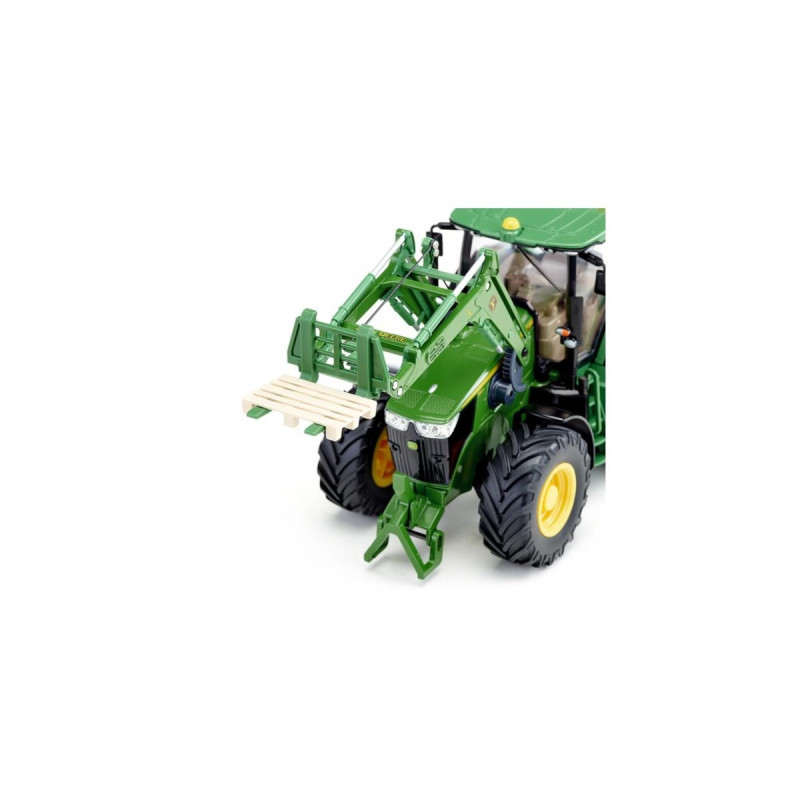 SIKU CONTROL32 John Deere 7310R mit Frontlader und Bluetooth App-Steuerung, RC(grün, 1:32)