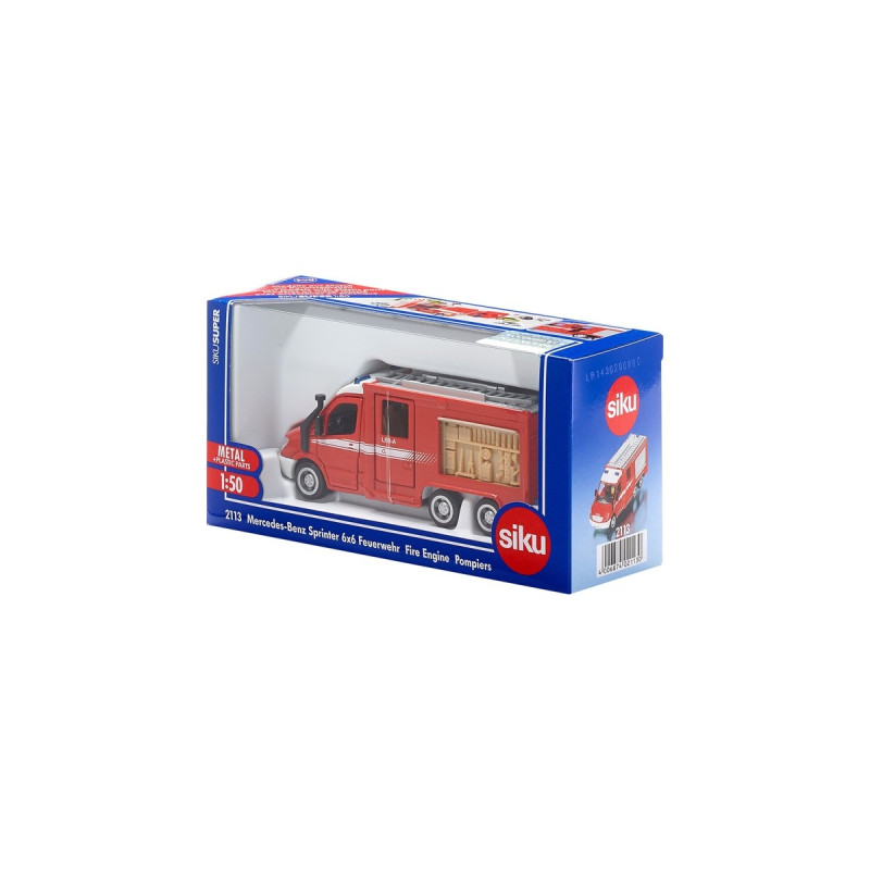SIKU SUPER Mercedes-Benz Sprinter 6x6 Feuerwehr, Modellfahrzeug