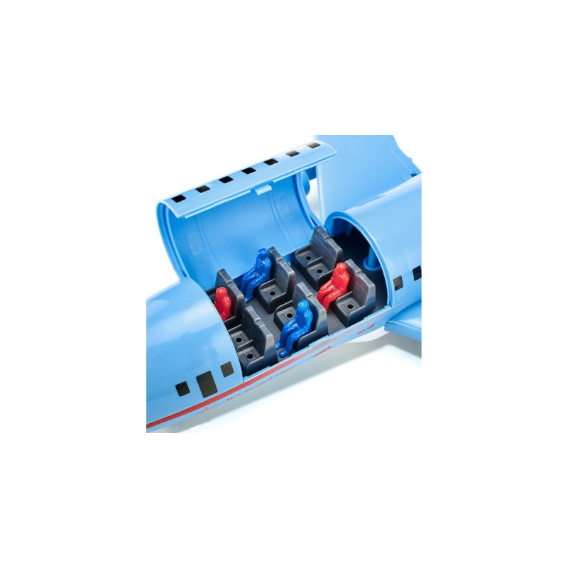 SIKU WORLD Verkehrsflugzeug , Modellfahrzeug(hellblau, mit Zubehör)