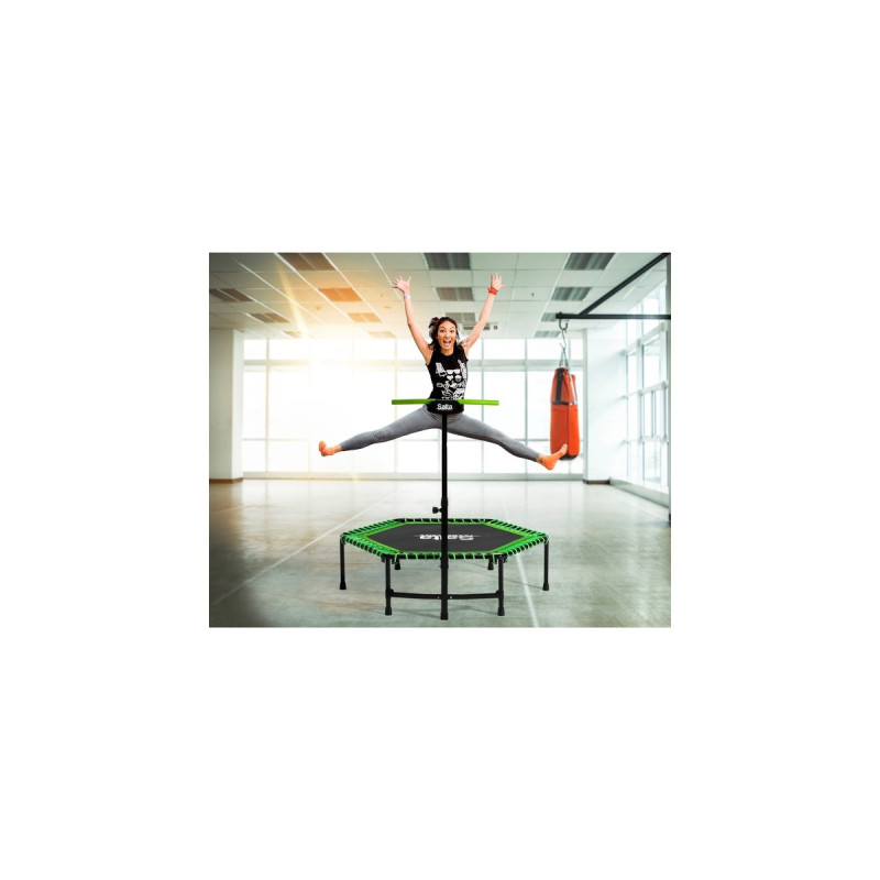 Salta Fitness Trampolin, Fitnessgerät(schwarz/grün, sechseckig, 140 cm)