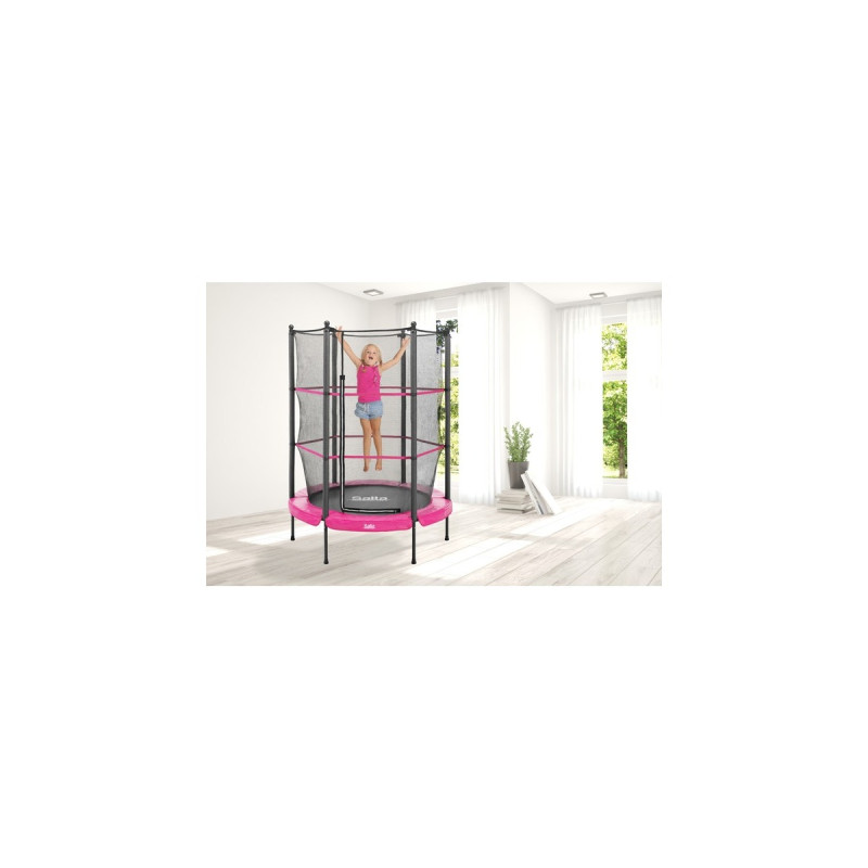 Salta Junior Trampolin, Fitnessgerät(pink/schwarz, rund, 140 cm)
