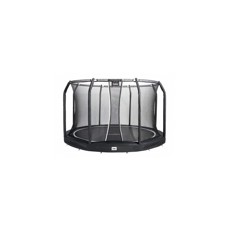 Salta Trampolin Premium Ground, Fitnessgerät(schwarz, rund, 427 cm, inkl. Sicherheitsnetz)