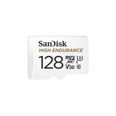 SanDisk 128GB High Endurance, Speicherkarte(weiß, UHS-I U3, Class 10, V30)