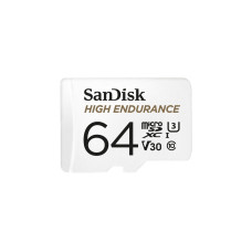 SanDisk 64GB High Endurance, Speicherkarte(weiß, UHS-I U3, Class 10, V30)