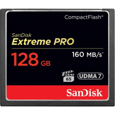 SanDisk CompactFlash Extreme Pro 128 GB, Speicherkarte(schwarz, UDMA 7)