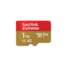 SanDisk Extreme 1 TB microSDXC, Speicherkarte(UHS-I U3, Class 10, V30, A2)