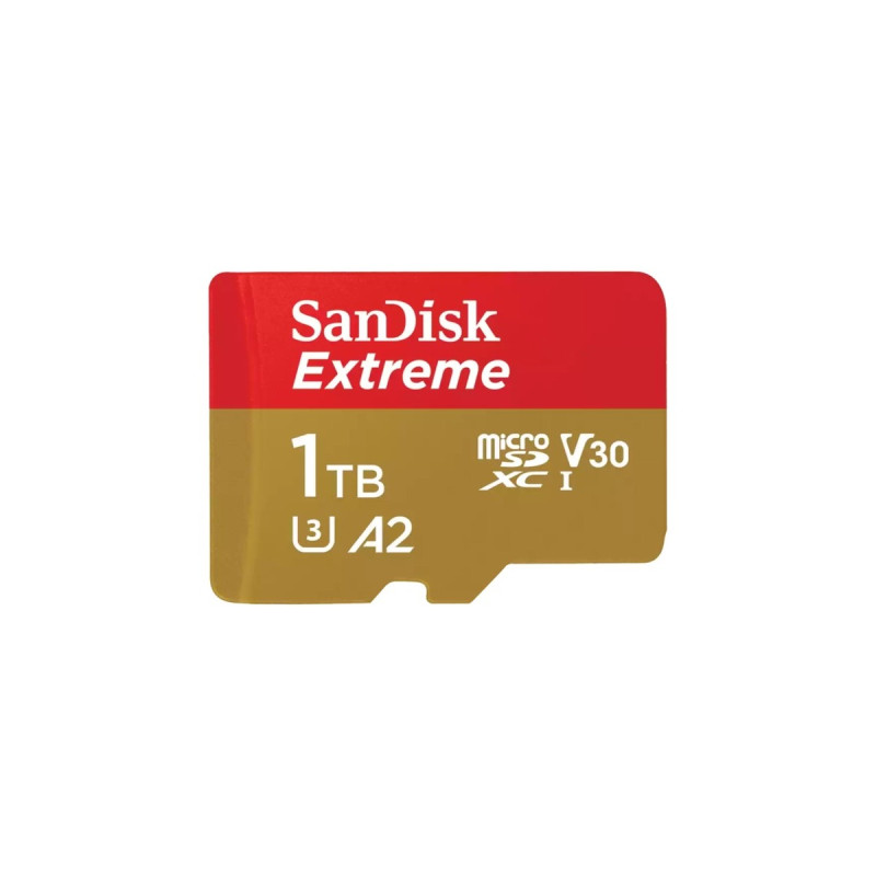 SanDisk Extreme 1 TB microSDXC, Speicherkarte(UHS-I U3, Class 10, V30, A2)