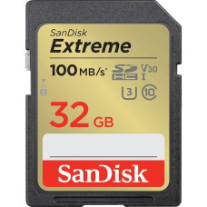 SanDisk Extreme 32 GB SDHC, Speicherkarte(UHS-I U3, Class 10, V30)