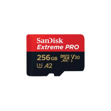 SanDisk Extreme PRO 256 GB microSDXC, Speicherkarte(UHS-I U3, Class 10, V30, A2)