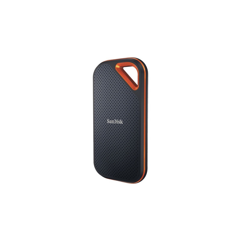 SanDisk Extreme PRO Portable SSD V2 2 TB, Externe SSD(schwarz/orange, USB-C 3.2 Gen 2x2 (20 Gbit/s))