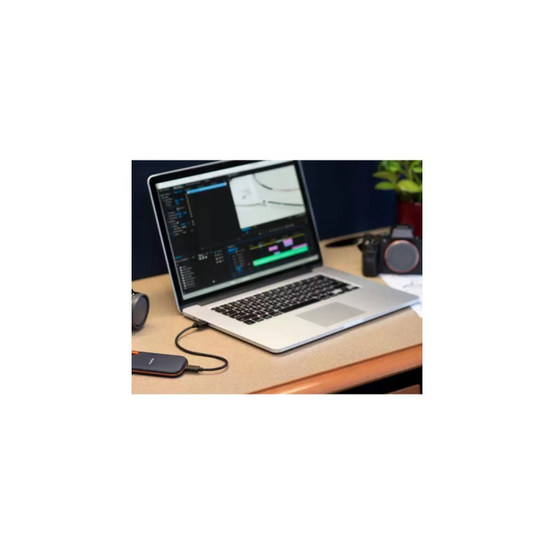 SanDisk Extreme PRO Portable SSD V2 4 TB, Externe SSD(schwarz/orange, USB-C 3.2 Gen 2x2 (20 Gbit/s))