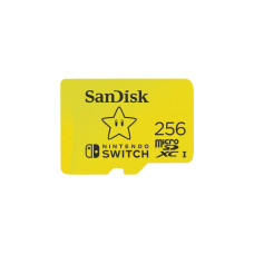 SanDisk Nintendo Switch 256 GB microSDXC, Speicherkarte(gelb, UHS-I U3, V30)