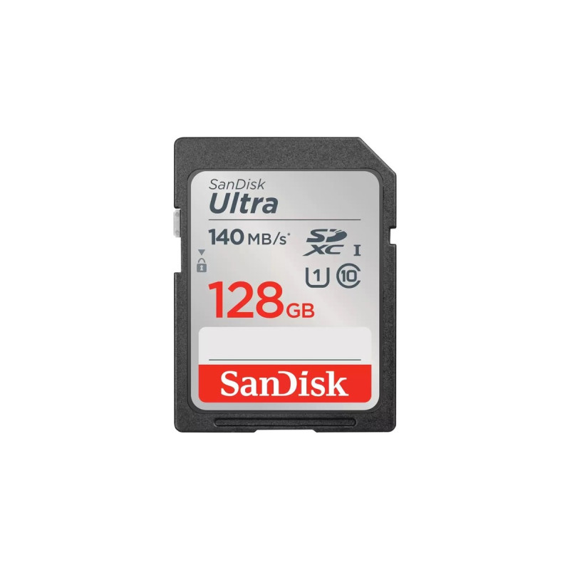 SanDisk Ultra 128GB GB SDXC, Speicherkarte(schwarz, UHS-I U1, Class 10)