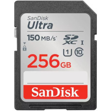 SanDisk Ultra 256 GB SDXC, Speicherkarte(schwarz, UHS-I U1, Class 10)