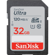 SanDisk Ultra 32 GB SDHC, Speicherkarte(schwarz, UHS-I U1, Class 10)