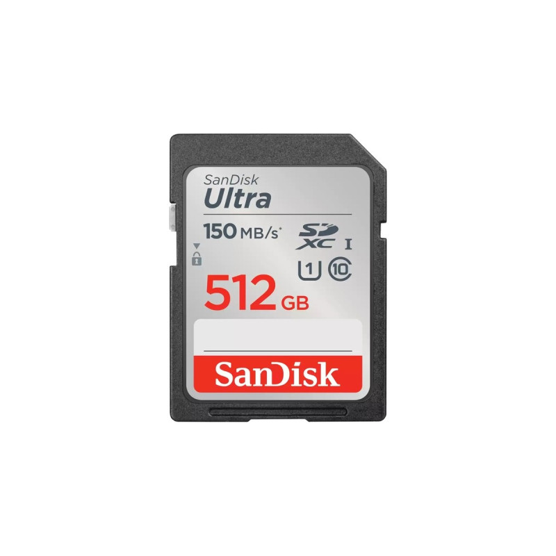 SanDisk Ultra 512 GB SDXC, Speicherkarte(schwarz, UHS-I U1, Class 10)