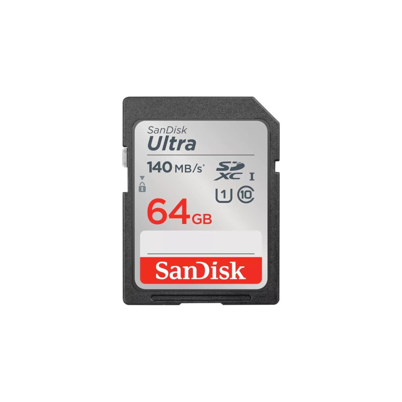 SanDisk Ultra 64 GB SDXC, Speicherkarte(schwarz, UHS-I U1, Class 10)