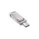 SanDisk Ultra Dual Drive Luxe 128 GB, USB-Stick(silber, USB-A 3.2 Gen 1, USB-C 3.2 Gen 1)