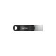 SanDisk iXpand Go 256 GB, USB-Stick(schwarz/silber, USB-A 3.2 Gen 1, Apple Lightning Connector)