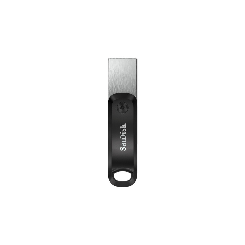 SanDisk iXpand Go 256 GB, USB-Stick(schwarz/silber, USB-A 3.2 Gen 1, Apple Lightning Connector)