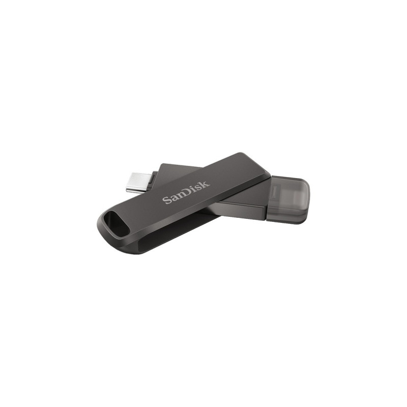 SanDisk iXpand Luxe 128 GB, USB-Stick(schwarz, USB-C 3.2 Gen 1, Apple Lightning Connector)