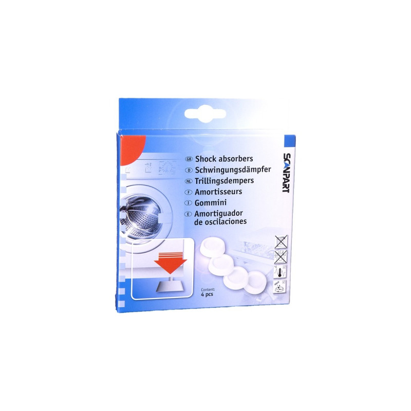 Scanpart Schwingungsdämpfer, Dämmung(weiß, 4 Stück)