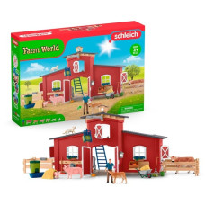 Schleich Farm World Große Farm mit Tieren & Zubehör, Spielgebäude