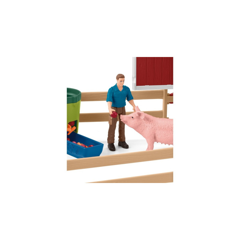 Schleich Farm World Große Farm mit Tieren & Zubehör, Spielgebäude