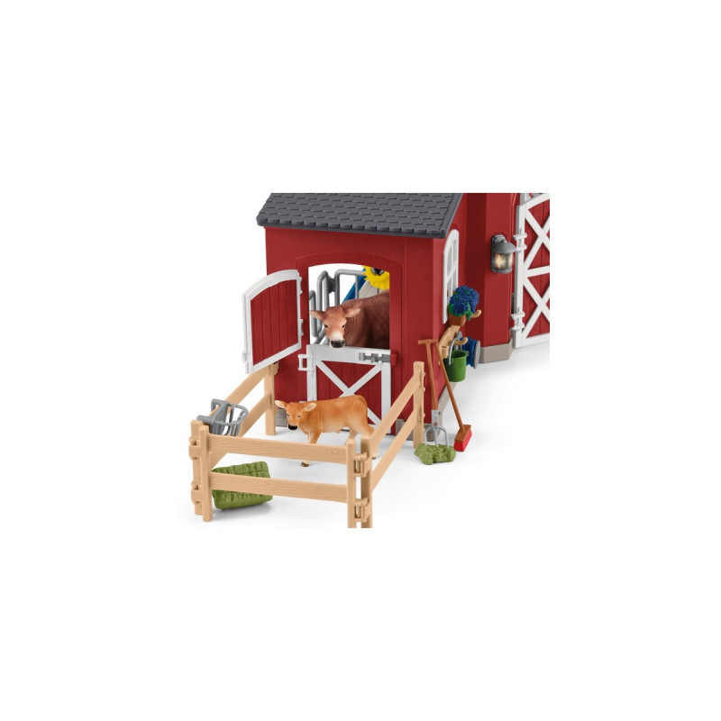 Schleich Farm World Große Farm mit Tieren & Zubehör, Spielgebäude