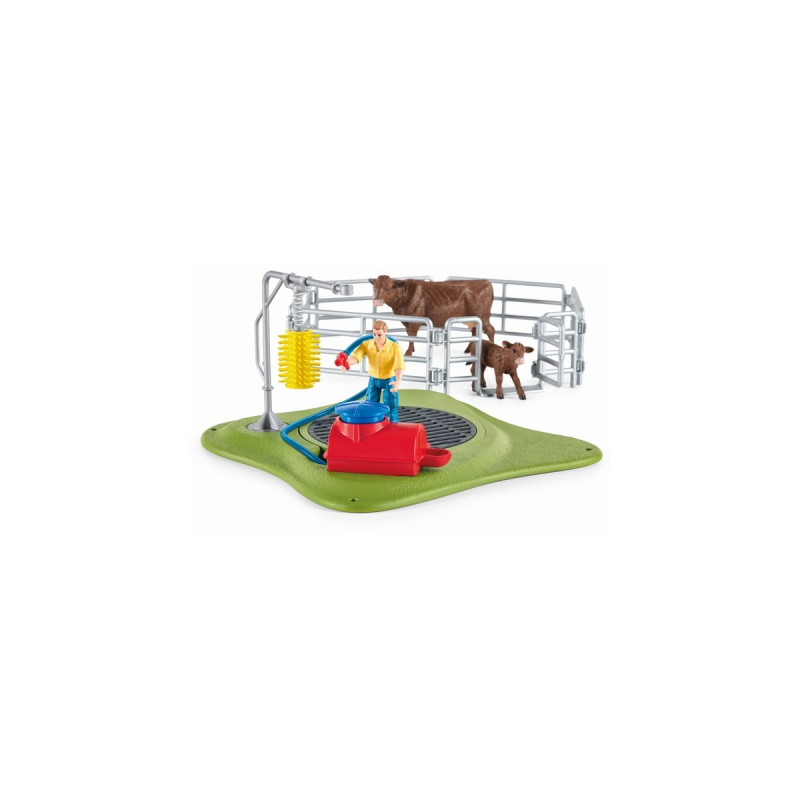 Schleich Farm World Kuh Waschstation, Spielfigur