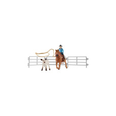 Schleich Farm World Team Roping mit Cowgirl, Spielfigur