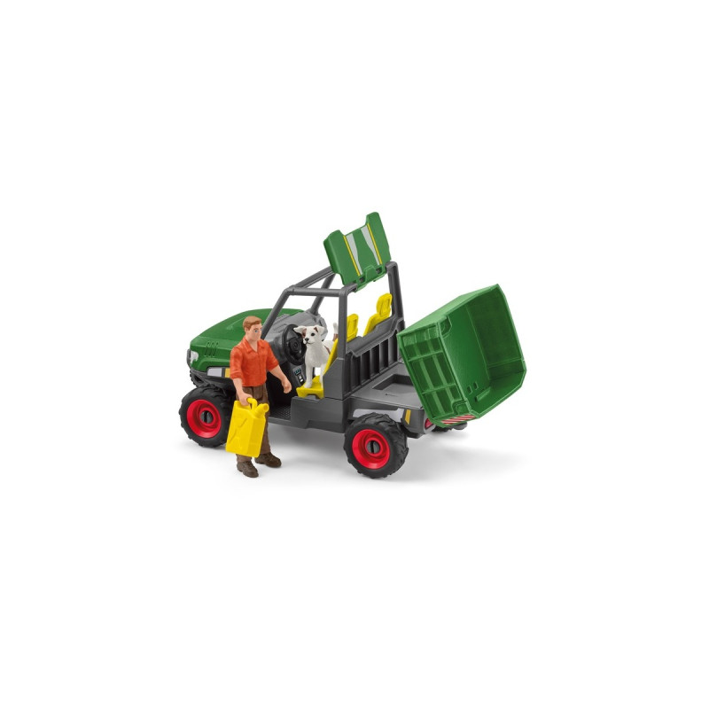 Schleich Farm World Waldbauer mit Fahrzeug, Spielfigur