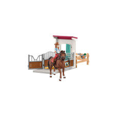 Schleich Horse Club Pferdebox mit Hannah & Cayenne, Spielfigur