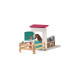 Schleich Horse Club Pferdebox mit Hannah & Cayenne, Spielfigur