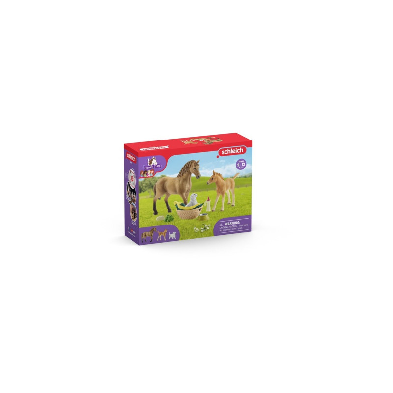 Schleich Horse Club Sarahs Tierbaby-Pflege, Spielfigur