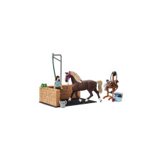 Schleich Horse Club Waschplatz mit Emily & Luna, Spielfigur