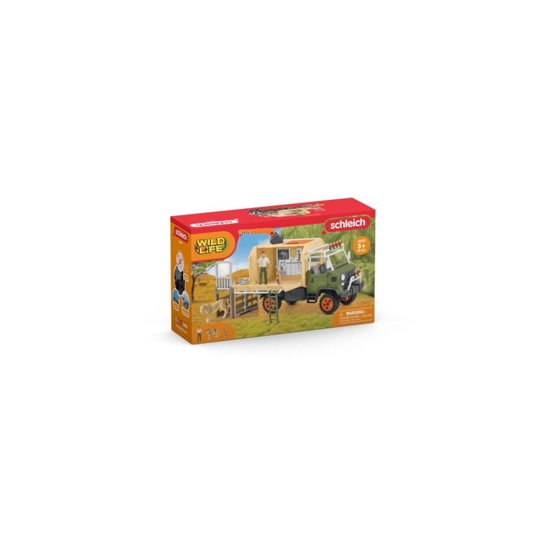 Schleich Wild Life Großer Truck Tierrettung, Spielfahrzeug