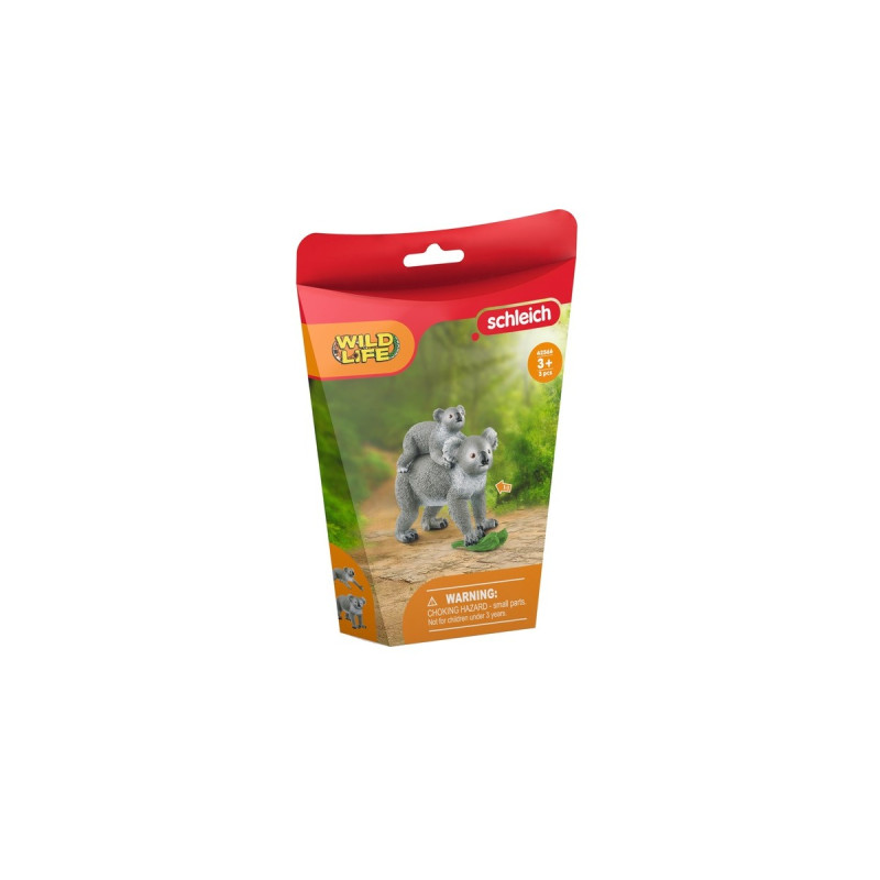 Schleich Wild Life Koala Mutter mit Baby, Spielfigur