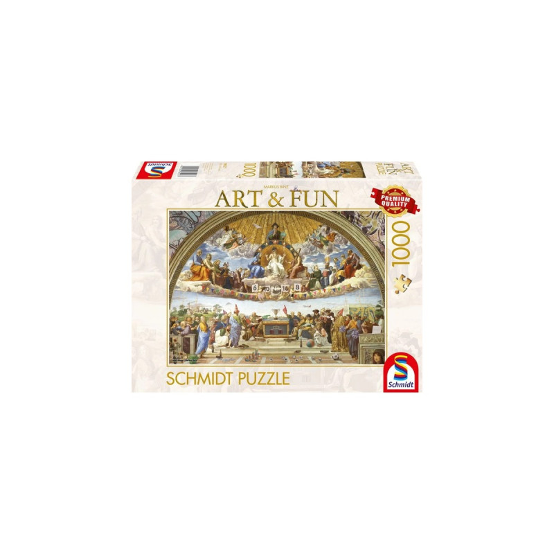 Schmidt Spiele Art & Fun Markus Binz: Disputation des Heiligen Sakraments 2024, Puzzle(1000 Teile)