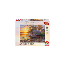 Schmidt Spiele Darrell Bush: Bootshaus mit Kanus, Puzzle(1000 Teile)