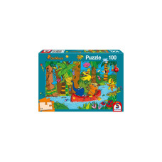 Schmidt Spiele Die Maus: Im Dschungel, Puzzle(100 Teile)