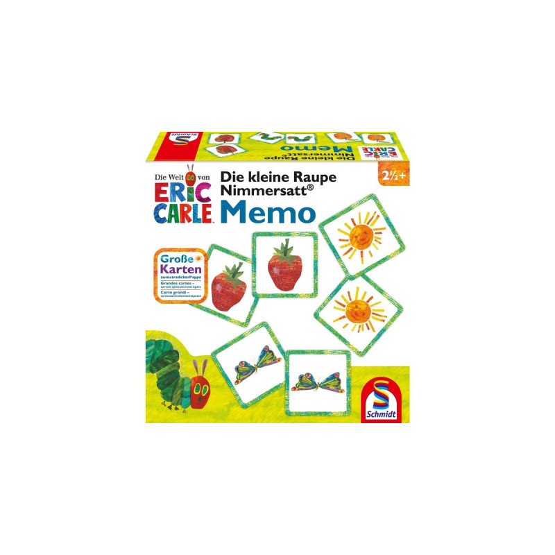 Schmidt Spiele Die kleine Raupe Nimmersatt Memory, Gedächtnisspiel
