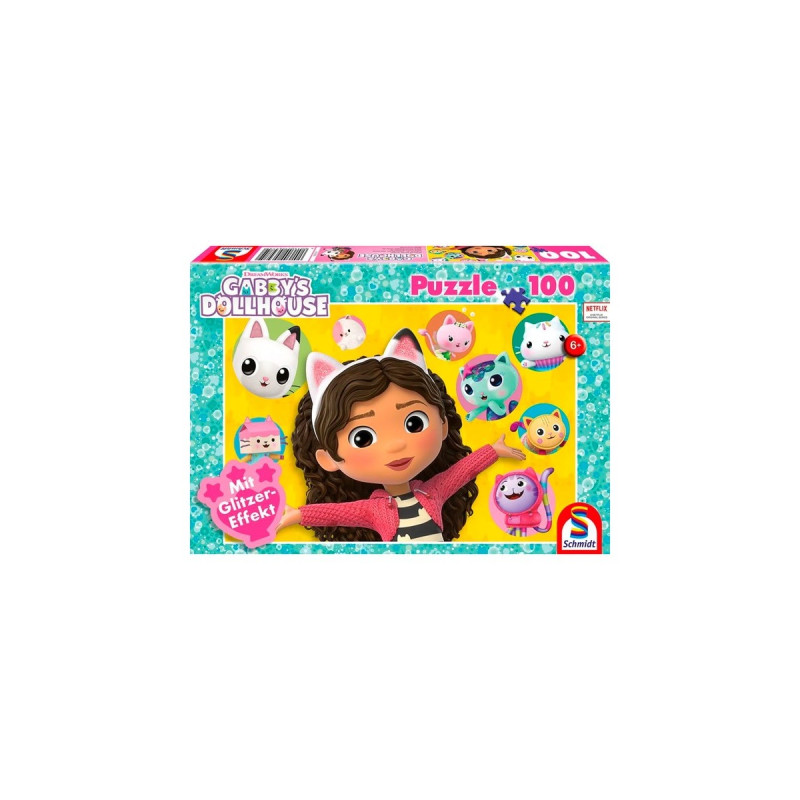 Schmidt Spiele Gabby's Dollhouse: Gabby und ihre Freunde, Puzzle(100 Teile)