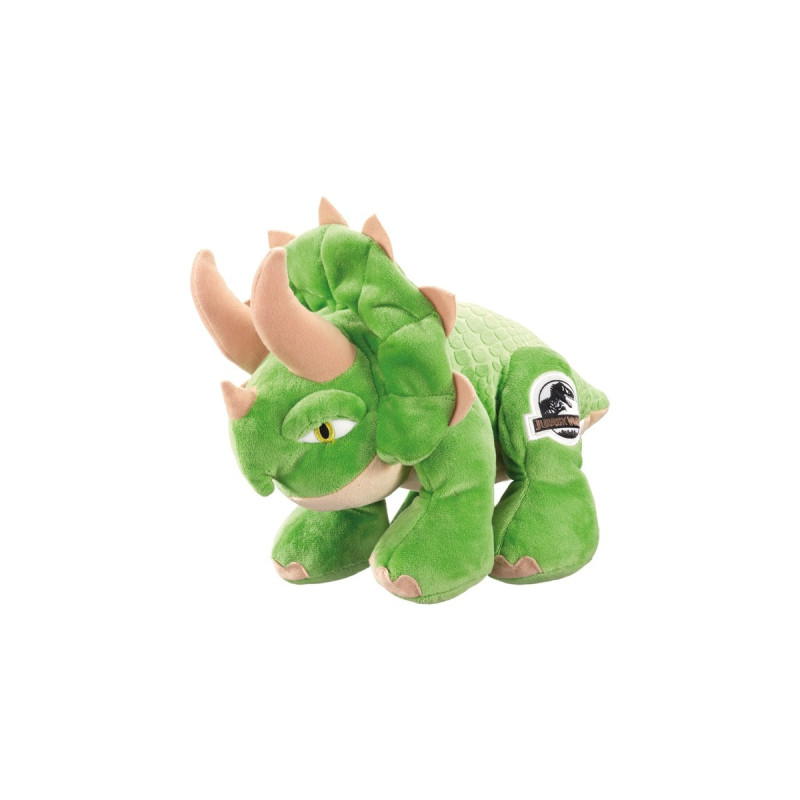 Schmidt Spiele Jurassic World, Triceratops, Kuscheltier(grün/beige, 25 cm)