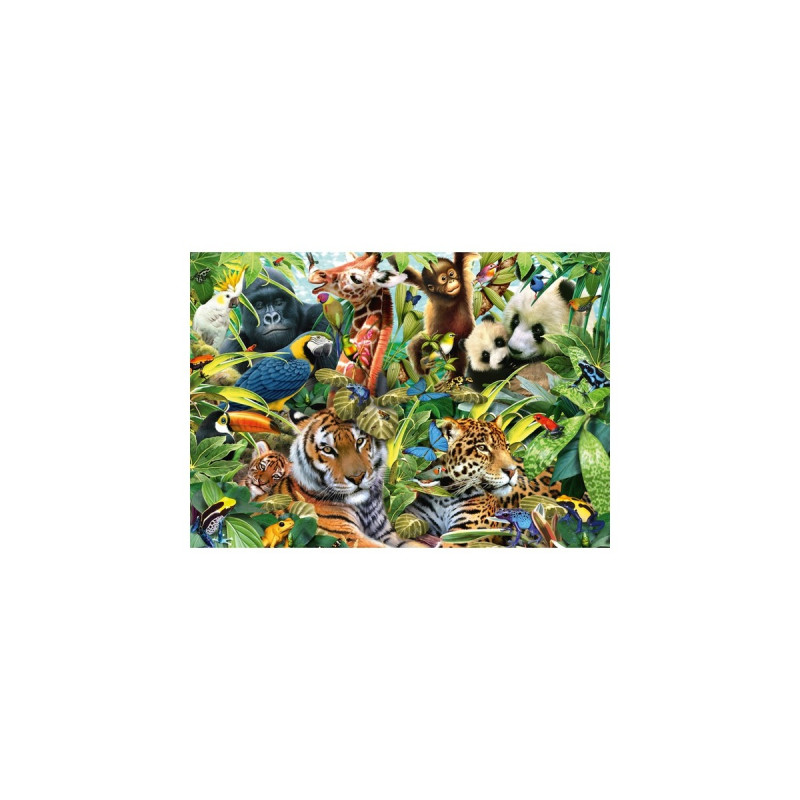 Schmidt Spiele Puzzle Kunterbunte Tierwelt