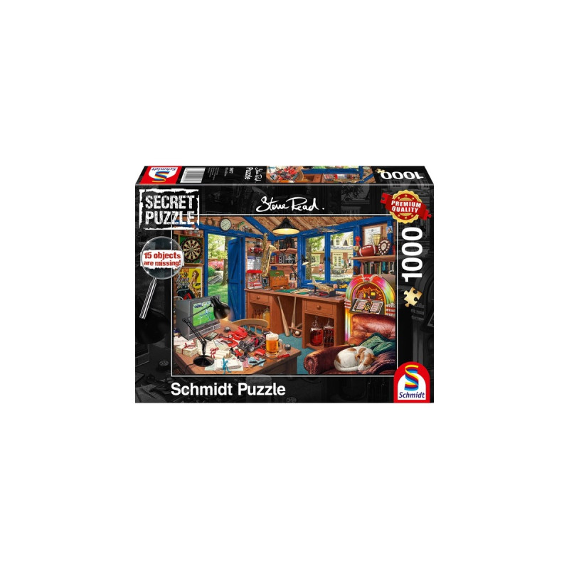 Schmidt Spiele Steve Read: Secret Puzzle - Vaters Werkstatt(1000 Teile)