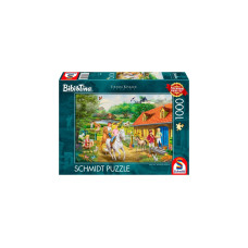 Schmidt Spiele Thomas Kinkade Studios: Bibi & Tina – Spaß auf dem Martinshof, Puzzle(1000 Teile)